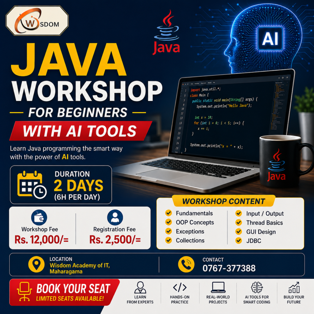 Java Programming Workshop for Beginners with AI Tools